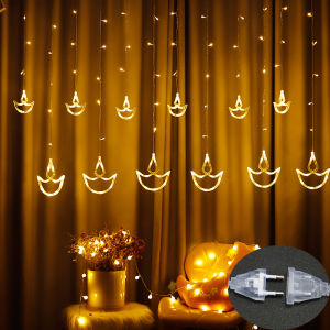 Wholesales  LED Anchor Curtain String Lights Fairy Light for Ramadan Deepavali Wedding Decoration