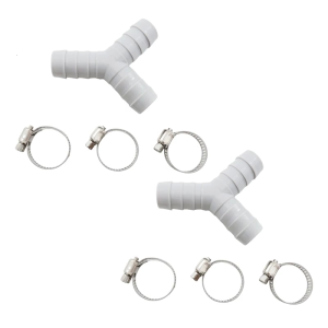 Double Connection Washing Machine Water Discharge Hose Y Shaped Design Drain Hose Extension for Multiple Appliances
