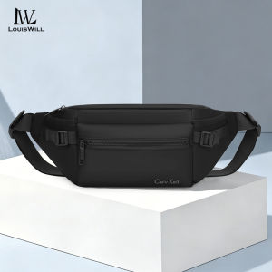 LouisWill Waist Bag Casual Chest Bag Fashion Messenger Bag Travel Bag Business Bag Phone Bag Waterproof Lightweight Bag Leisure Sport Street Bag for College Student