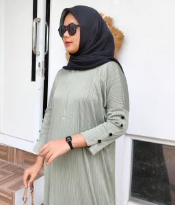 Gamis Inara Kekinian Terbaru Bahan Knit Condru | Kaftan New Premium Tebal Busui Gamis Muslimah