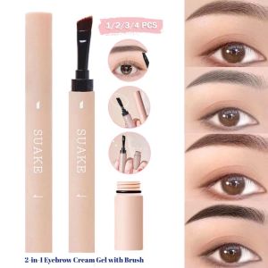 2in1 Eyebrow Stamp Brow Tint Cream Waterproof Eyebrow Pencil Natural Long Lasting Brow Makeup Eyeliner