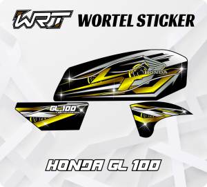 Striping GL100-Stiker Hologram Decal Motor GL 100 Racing Keren