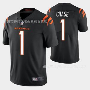 NFL Tigers Bengals Rugby Ball pakaian legenda generasi kedua #1 Chase #9 Burrow Embroidery