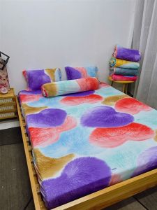 Bộ ga gối thun lạnh Tim Lông mềm (4 màu) đủ kích cỡ may theo yêu cầu chất vải thoáng mềm ôm nệm chăn ga gối Minh Anh