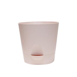 MIRELAE Tự tưới nước Chậu hoa Nhiều màu sắc Nhựa Chậu hoa tự tưới nước Chất lượng cao Vòng tròn Chậu trồng cây có đáy tháo rời Trồng cây tại nhà
