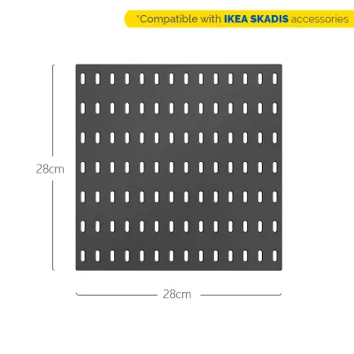ZENi Pegboard Organizer | DIY Wall Shelves & Storage Organization for Room Gaming Table | Fit With IKEA SKADIS
