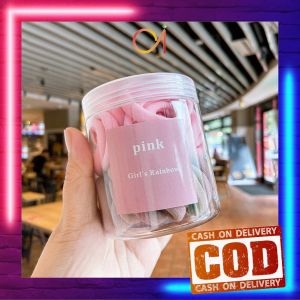 AI-C1109 Towel Ring Set Kunciran Rambut Donat Korea / Set Ikat Rambut Wanita Dewasa Anak Isi 50pcs
