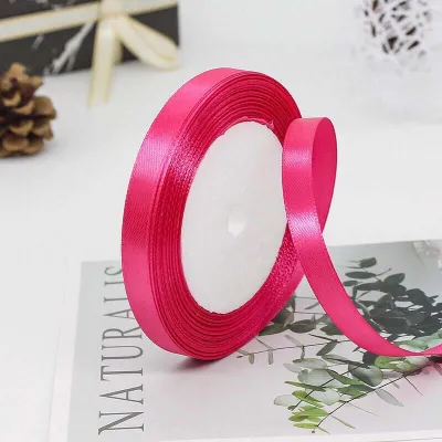Ruy Băng Lụa Nhiều Màu Bản 1cm / 2cm / 4cm Dài 22 Mét Ruy Băng Vải Lụa Thái Trơn Làm Nơ Buộc Hoa Gói Quà Giá Rẻ
