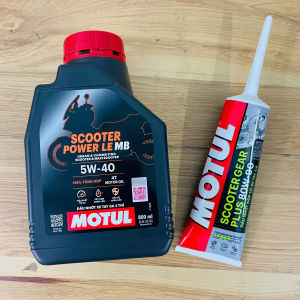 COMBO 2 Nhớt Xe Tay Ga MOTUL POWER LE 5W40 800ml + Nhớt Hộp Số MOTUL Scooter Gear Plus 80W90 120ml Chính Hãng