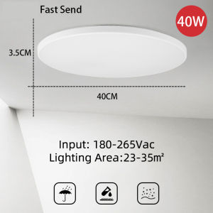 3 Colors Ultra Thin Led Ceiling Lamp 220V Waterproof Modern Ceiling Lights 18W 30W 40W 72W Super bright ceiling lights For Living Room Bedroom Toilet Indoor Lighting Cold White Ceiling Lamps Simple installation Room Lights 2 Year Warranty