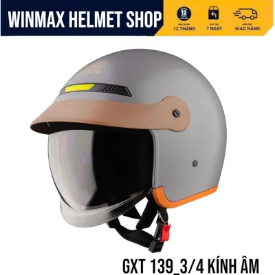 Mũ Bảo Hiểm GXT Helmet 3/4 Đâu GXT-139 Mũ BH Xe Máy Kính Âm Thương Hiệu GXT HELMET BH 12 Tháng