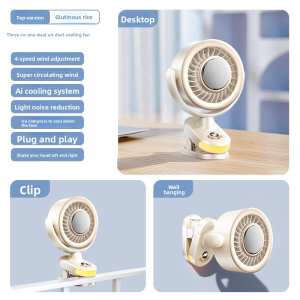 Taoxilife USB Rechargeable Oscillating Desktop Fan 10000mAh Long Lasting LED Digital Display Clip fan 4 Speed Adjustable Auto Oscillating Mini Cooling Fan Quiet Powerful Desk Air Cooler for Office Table