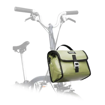 Rhinowalk Folding Bicycle Handlebar Bag For Brompton 4L-7L Waterproof Insulated Expandable Folding Bicycle Front Bag with Rain Cover traveling Cycling Camping Storage Bag Lunch Picnic Basket Bag Shoulder Bag
