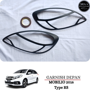 Cover Garnish Lampu Depan Mobil MOBILIO 2016 Hitam