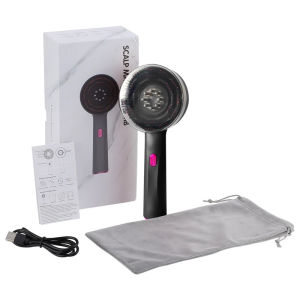 Electric Hair Regrowth Brush with Infrared Light Machine Acupoint Scalp Massage Anti-Hair Loss Exercise Hair Scrubber Combs