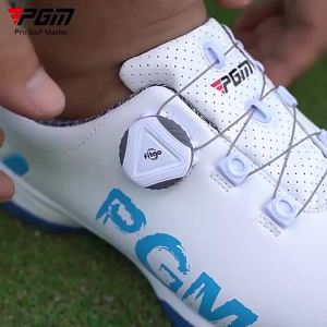 AUPGM Mens golf shoes featuring anti-slip soles waterproof design fixed cleats and a rotating lacing system – direct from the manufacturer