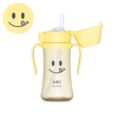 [Authorized Distributor] LIMITED EDITION Grosmimi X Knotted PPSU Smile Straw Cup (200/300ml)