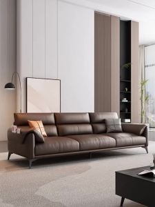 Sofa Leather Modern Minimalist Recliner Chair Sofa Casual Negotiation 3 Seater Sofa Coffee Table Sofa Chair