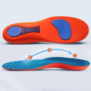 1 Pair Sports Flat Arch Insoles Mens Bridge Type Womens Running Elastic Shock Absorbing Sole Comfortable Foam Soft Shoe High Quality Can Be Used by Men and Women Basketball anti sprain insoles