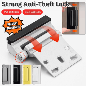 Strong Anti-Theft Lock Punching Door Buckle Indoor Door Latch Hardware Guard Clasp Door Hasp Door Bolt 强力防盗锁扣