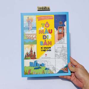 Sách Tô màu di sản - Kì quan thế giới Bảo vật quốc gi.a Danh thắng Việt Nam - NXB Kim Đồng