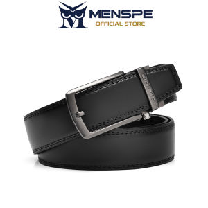 MENSPE Fashion Mens Belt Automatic Buckle Imitation Needle Buckle Belts Soft PU Leather Belt Retro Litchi Pattern Belt 120cm Scratch Resistant Belts Business Belt Leisure Belt Gentlemen Belt for Men