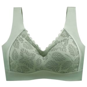 Womens comfortable veststyle pushup seamless underwear latex maintenance comfortable bra