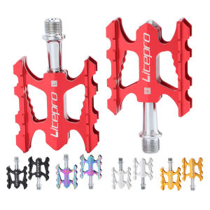 Litepro K3 Bicycle Pedal Ultra Light Aluminum Alloy Anti-skid Bearing Pedal Suitable For Mountain Bike Road Bike Folding bike Pedal（litepro-JT）