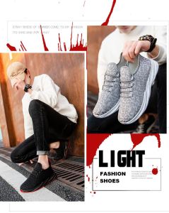 BAG ENTER SH47: Sepatu Pria Alfabet Casual Sport Men Sneakers Shoes