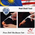 304 Stainless Steel Prawn Shells Or Vein Remover Tool / Alat Penghilang Urat Atau Cengkerang Udang Keluli 304. 