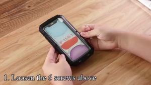 FCFull-Body Rugged Armor Shockproof Case for iPhone 17 Air 16 Pro 15 Plus 14 Pro Max 13Kickstand Aluminum Metal Cover
