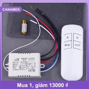 【CANAMEK】 Không dây điều khiển từ xa chuyển đổi ánh sáng 220V Receiver Transmitter on off kỹ thuật số 2way tường điều khiển từ xa chuyển đổi đèn