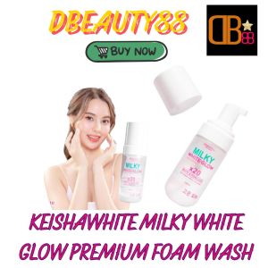 Keisha White Milky White Glow Premium Foam Wash x20 White & Poreless with Niacinamide Kojic Collagen