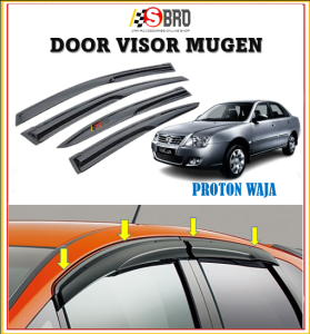 PROTON WAJA Mugen Door Visor Air Press Window Style Acrylic Wind Deflector (4PCS/SET)
