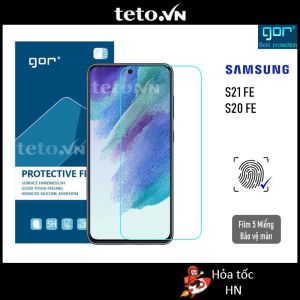 Miếng dán màn hình  Samsung S21 FE 5G/ S20 FE/ S22/ S22 PLUS/ S23/ S23 PLUS/ S24/ S24 PLUS/ S24 ULTRA/ S25/ S25PLUS/ S25 ULTRA/ Cảm ứng nhạy Chống trầy xước Hạn Chế Bám Vân Tay - Hãng Gor (5 miếng)