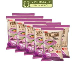 [SET 10 GÓI] - ACECOOK - Viên canh ăn liền Kanli 2 vị: Canh chua tôm Canh khoai mỡ nấu tôm Viên canh Kanli ăn liền (10g/gói)