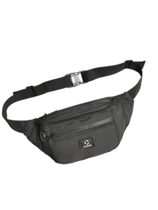 Tas Selempang Pria Casual Hitam Nylon Polos AAD017