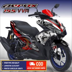 Decal Aerox 155 VVA Lama Striping AEROX 155 Lama Stiker Aerox 155 Old Serigala