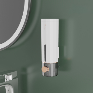 450ML Manual Press Shampoo Dispenser Wall Mounted Large capacity Soap Dispenser Organizer Bottle Shower Dispenser Soap  Liquid Container for Bathroom