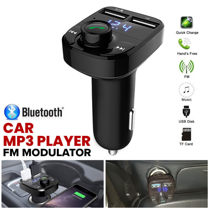 Car FM Transmitter Car Wireless Bluetooth Car Kit Handsfree Car MP3 Audio  Player Dual USB FM Modulator Car Kit USB Charger Lazada PH
