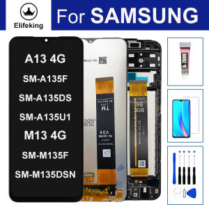 6.6 LCD For Samsung Galaxy A13 4G A135 SM-A135F/M13 4G M135 SM-M135F Display Touch Screen Digitizer Replacement+Tool