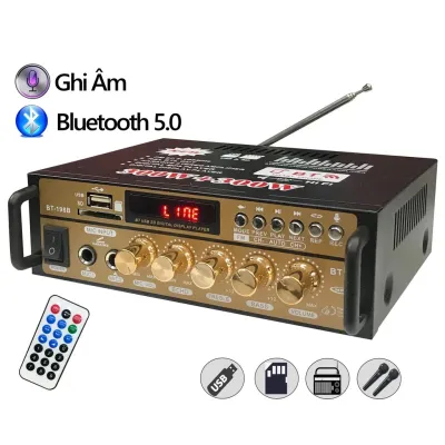 Ampli Mini Loa Amly Bluetooth KL-800（BT-198B） 600W Hát Karaoke Gia Đình Xe Ô Tô