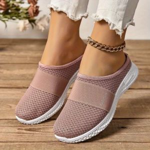 Free Shipping WomenS Outdoor Slippers Thick-Soled WomenS Shoes Breathable Half-Slipper Flats Casual Shoes WomenS Shoes