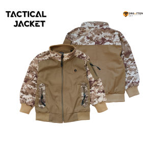 Forgotten Sky Jaket Anak Tactical Loreng Bahan Baby Kanvas Premium Jaket Anak Laki-laki Perempuan Usia 1-10 Tahun