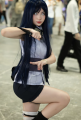 Anime Naruto Hinata hyuga Trang Phục Cosplay shippūden hyuga Màu Tím Quần toàn bộ Đen xanh dương cosplay hyūga Hinata 100cm tóc dài thẳng. 