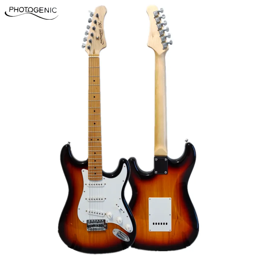 PhotoGenic Electric Guitar Stratocaster ST Guitar Maple Fretboard