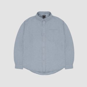 Fairgoods Kemeja Panjang Oxford Wallable Light Grey