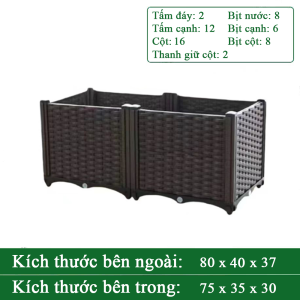 Chậu Nhựa Lắp Ghép Trồng Cây Trồng Rau Sạch Siêu Đẹp Và Tiện Lợi