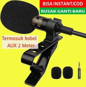 ⭐⭐⭐⭐⭐(COD) Professional Lavalier Microphone 3.5mm(Bisa untuk Smule)