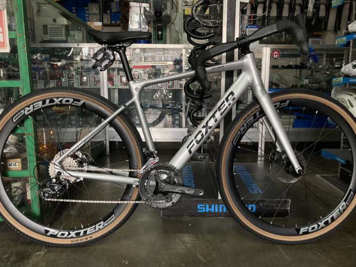 Gravel FOXTER GX 1800 Laurus 700c Sora 2x9 groupset foxter Glossy